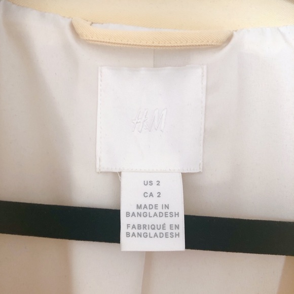 H&M flowy blazer in soft yellow - Picture 2 of 7